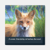 Fluffy Red Fox mit Freundschaftsangebot