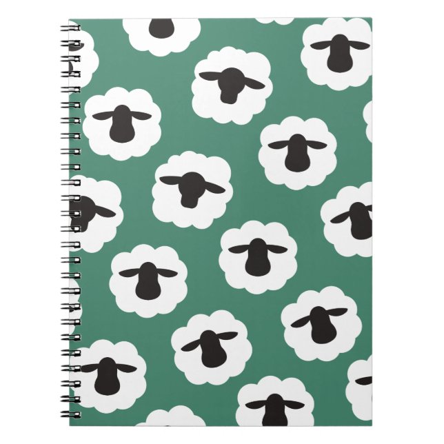 Fluffy Sheep Crafts Muster Notizblock (Vorderseite)