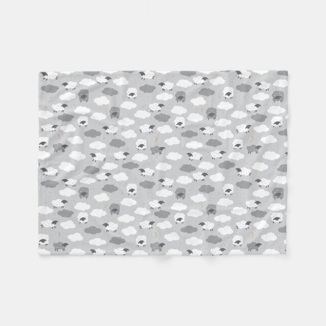 Fluffy Sheep Fleecedecke (Vorderseite (Horizontal))