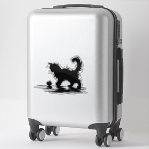 Fluffy spielerische Katze Aufkleber