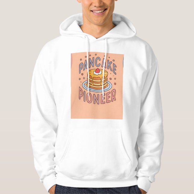 Fluffy Stacks: Der Pancake Pioneer Hoodie (Vorderseite)
