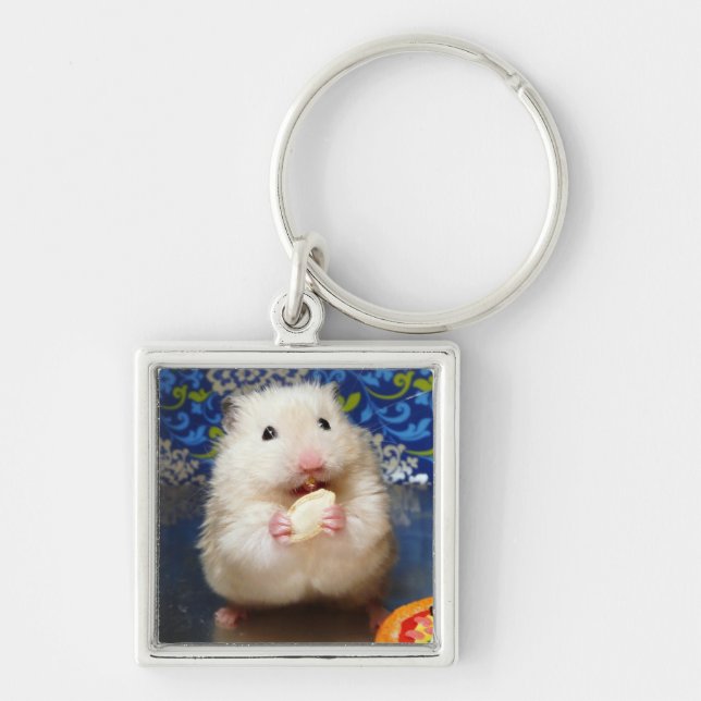 Fluffy Syrian Hamster Kokolinka Schlüsselanhänger (Vorne)