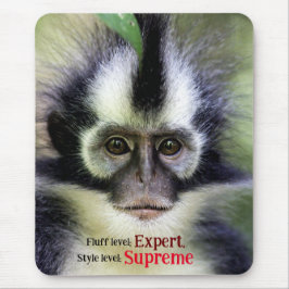 Fluffy Thomas Leaf Affe Mousepad