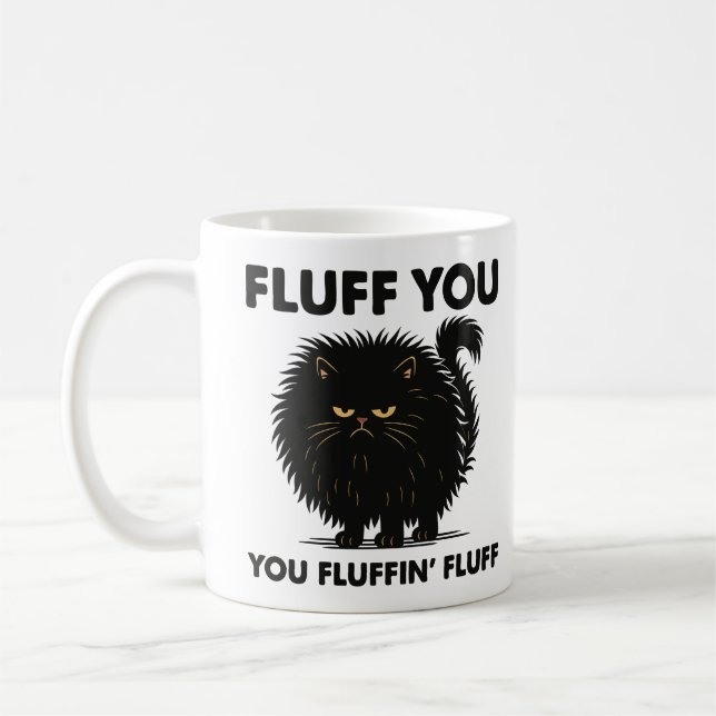 Fluffy Voluminous Cat Life Kitty Style Kaffeetasse (Links)