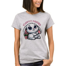 Fluffy White Bunny mit Pflanze Pot