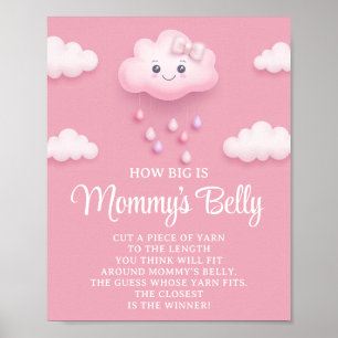 Fluffy White Cloud neun Wie groß Mama's Bauchspiel Poster