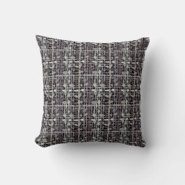 Fluffy Woven Fabric Gray Kissen
