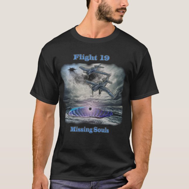 Flug 19 Dreieck Bermuda T-Shirt (Vorderseite)