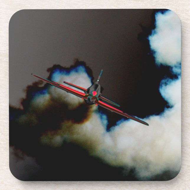 Flug 3 Küste Getränkeuntersetzer (Vorderseite)