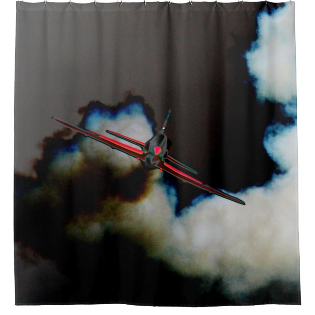 Flug 3 sca duschvorhang (Vorderseite)