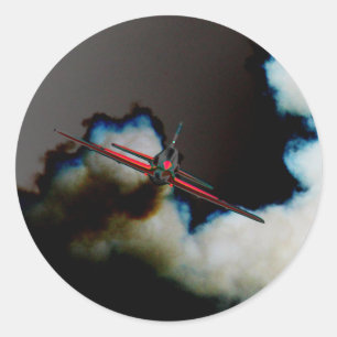 Flug 3 stkcn runder aufkleber