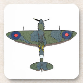 Flug 5 Kunststoff-Untersetzer mit Kork Getränkeuntersetzer