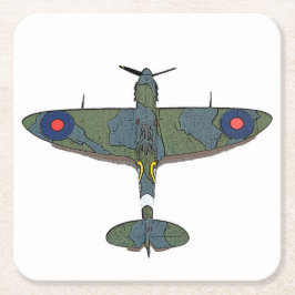 Flug 5 Küstenercnm Rechteckiger Pappuntersetzer