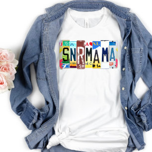 Flug Attendant Secret Language Senior Mama T-Shirt