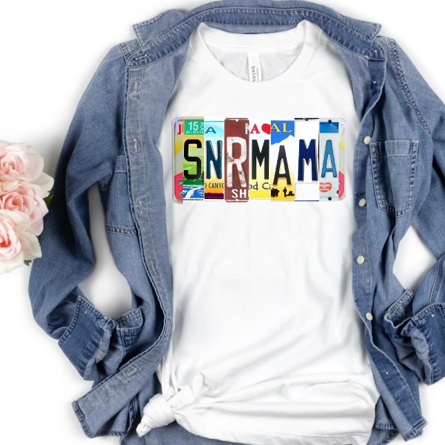 Flug Attendant Secret Language Senior Mama T-Shirt (Von Creator hochgeladen)
