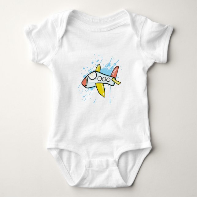 Flug Baby Strampler (Vorderseite)