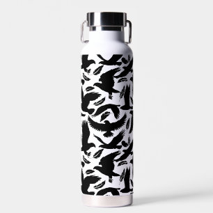 Flug der Adler schwarz.w No BG Trinkflasche