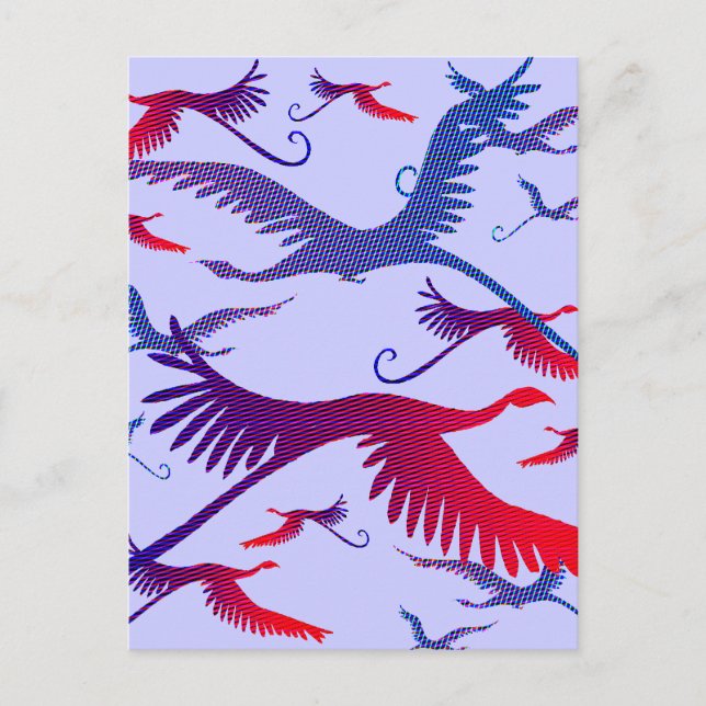 Flug der Extravaganten Postkarte (Vorderseite)