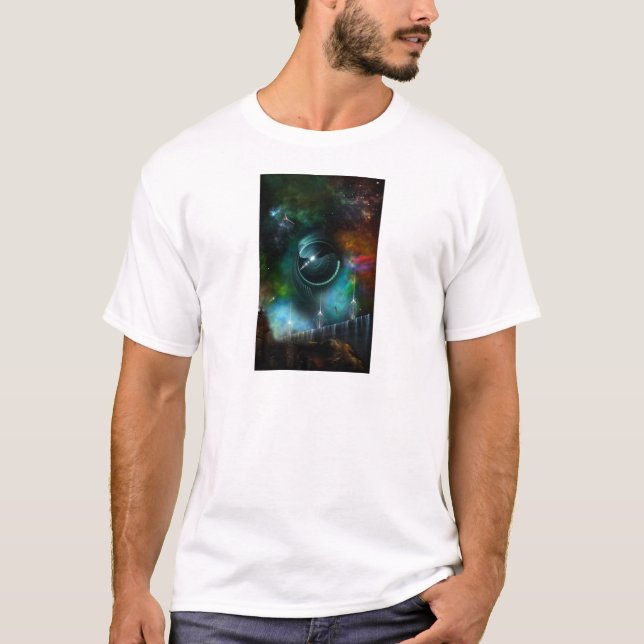 Flug der Kunst des Corbius-Fraktals T-Shirt (Vorderseite)
