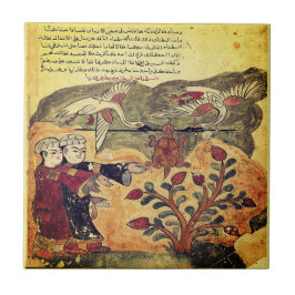 Flug der Schildkröte Indische Renaissance-Fabel Fliese