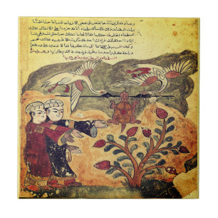 Flug der Schildkröte Indische Renaissance-Fabel Fliese
