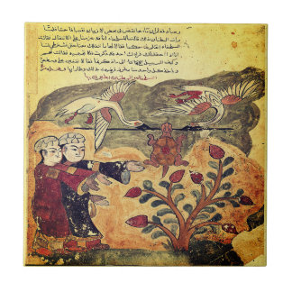 Flug der Schildkröte Indische Renaissance-Fabel Fliese