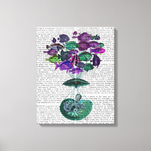 Flug des Fisch-Heißluft-Ballons Leinwanddruck