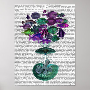 Flug des Heißluftballons Poster