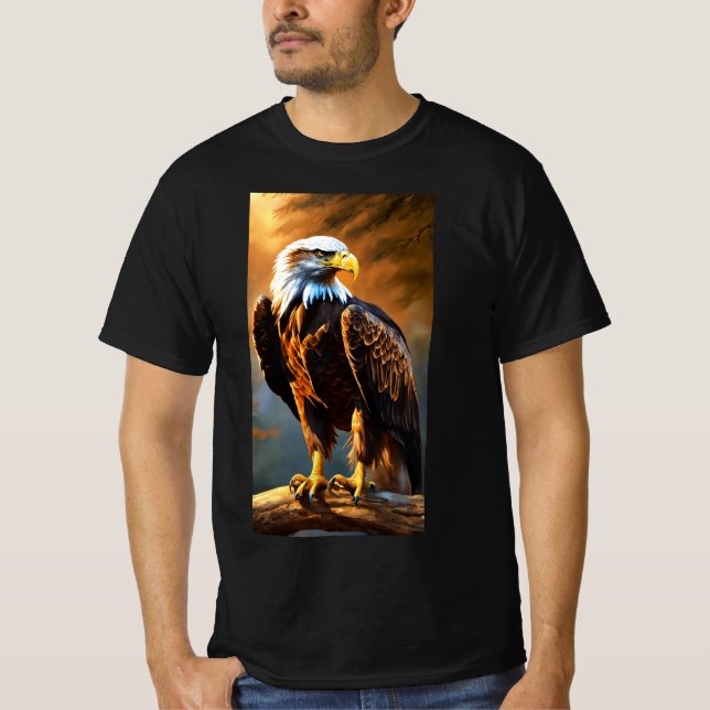 "Flug des Majestic Eagle T-Shirts" T-Shirt (Vorderseite)