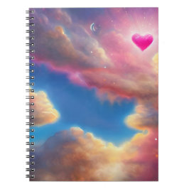 Flug durch das Wolkenblatt Notizblock