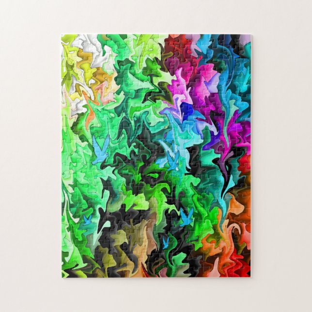 Flug durch den Sturm... Puzzle (Vertikal)