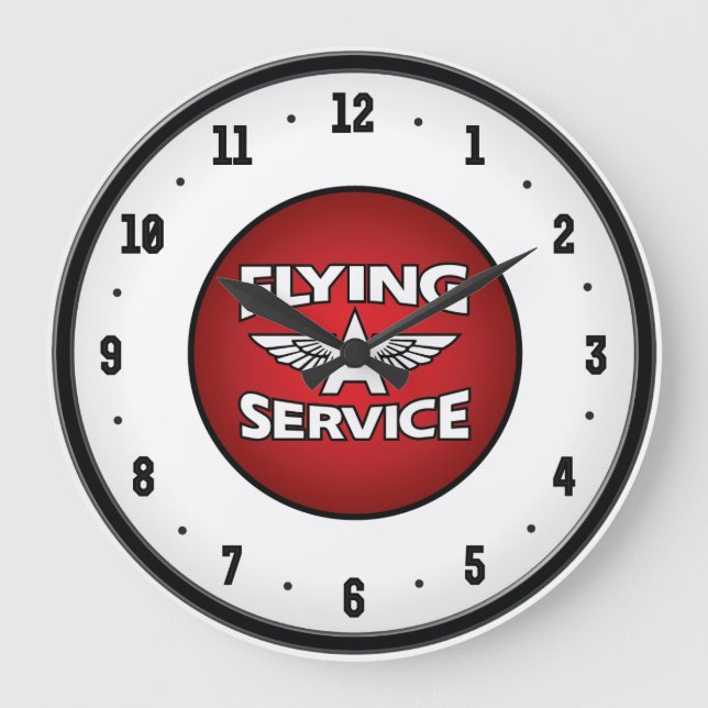 Flug einer Service-Gas-Uhr Große Wanduhr (Vorderseite)