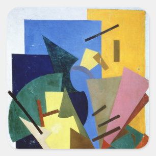 Flug eines Flugzeugs, 1916 Quadratischer Aufkleber