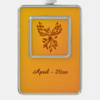 Flug eines Phoenix mit Name und Datum