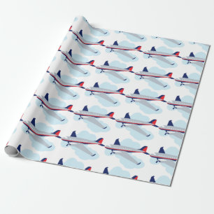 Flug-Flugzeug Geschenkpapier