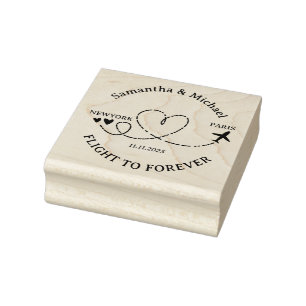 Flug Flugzeug Reise Sport Natur Hochzeit Gummistempel