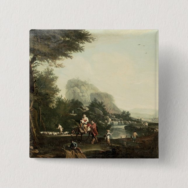 Flug in Ägypten Button (Vorderseite)