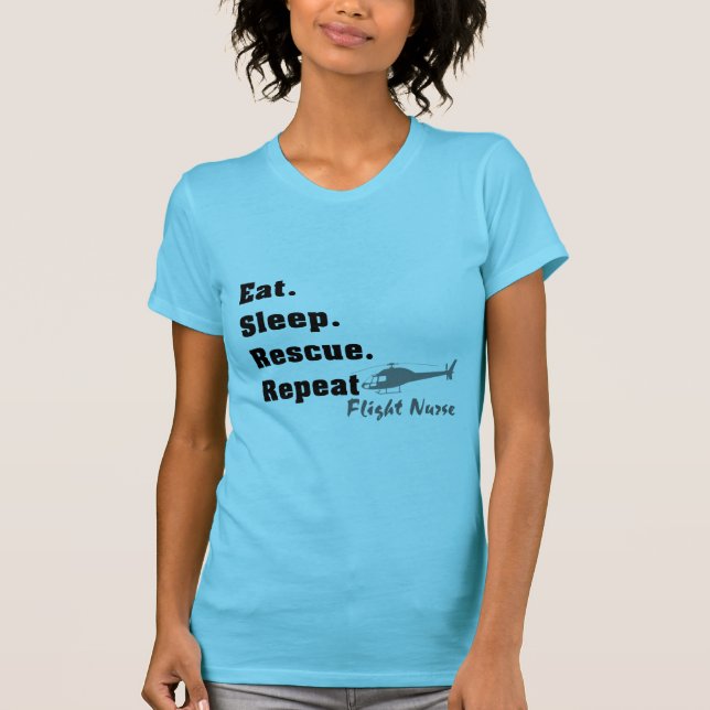 Flug-Krankenschwester-T - Shirt essen (Vorderseite)