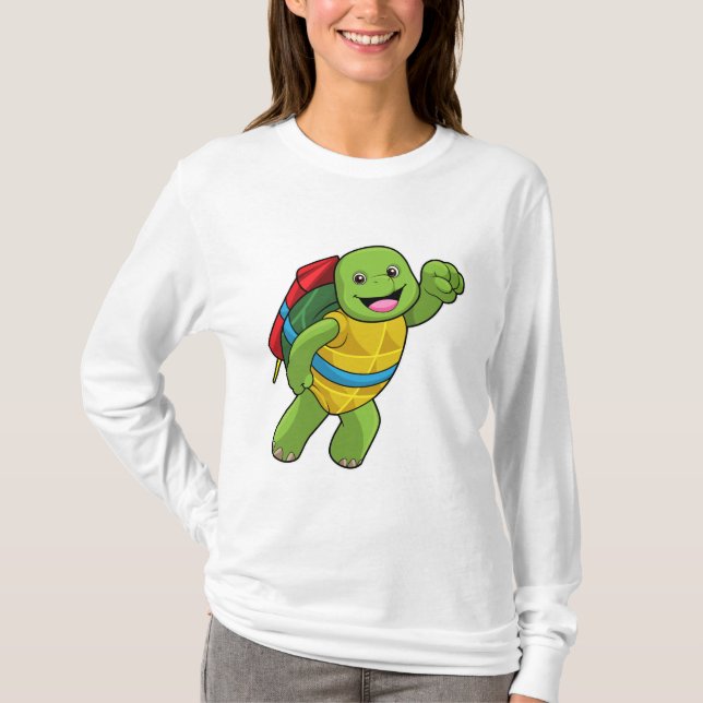 Flug mit Rakete T-Shirt (Vorderseite)