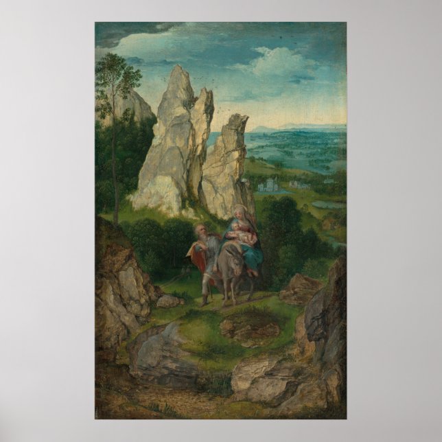 Flug nach Ägypten, Joachim Patinir, Poster der bil (Vorne)