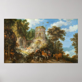 Flug nach Ägypten, Roelandt Savery Fine Art Poster