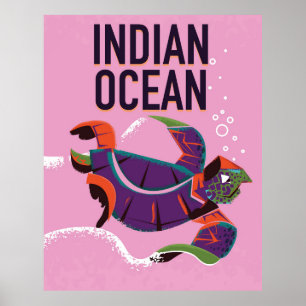 Flug nach Australien Vintage-Reiseposter Poster