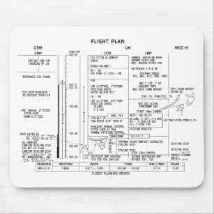 Flug-Plan Apollo 11 Mousepad