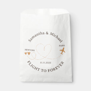 Flug Reise vorbereiten Geschenk Hochzeit Geschenktütchen