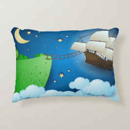 Flug Schiff bei der Anlandung Dekokissen