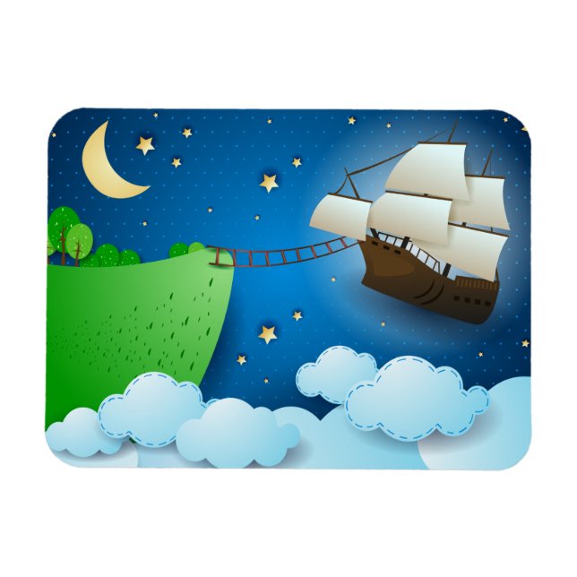 Flug Schiff bei der Anlandung Magnet (Horizontal)