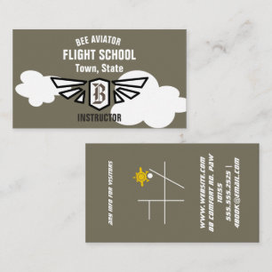 Flug-Schule Visitenkarte