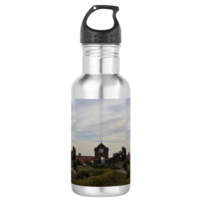Flug über dem Glockenturm Edelstahlflasche (Vorderseite)