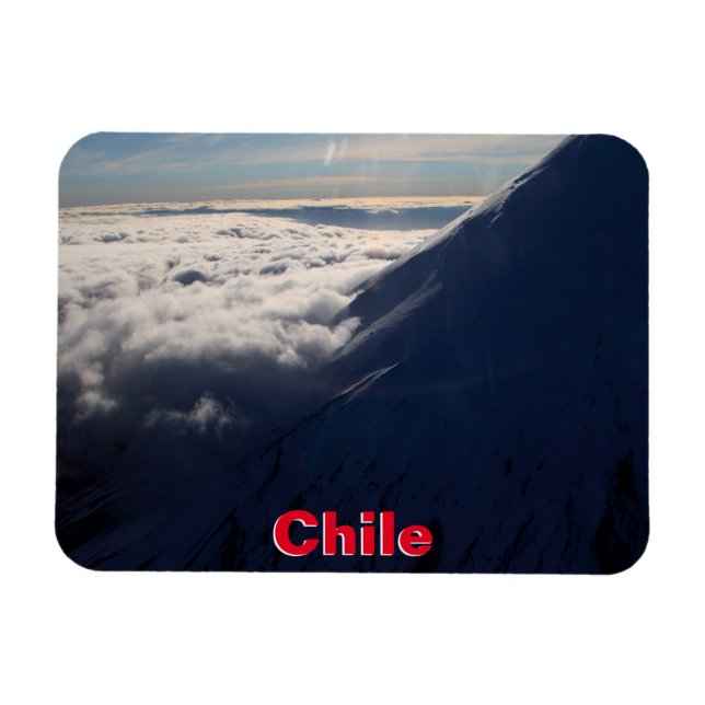 Flug über den Osorno-Vulkan, Chile Magnet (Horizontal)