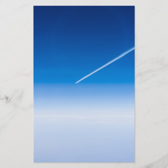 Flug über den Wolken Briefpapier (Vorderseite)